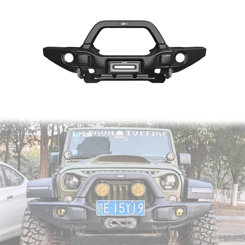 

High Quality 4x4 Car Steel Front Bumper Offroad Accessories for 2007-2017 Jeep wrangler JK Upgrade to JL