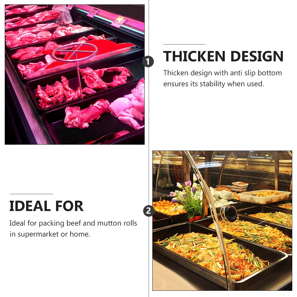 

Pork Tray Storage Container Thickened Fresh-keeping Plastic Supermarket Food Grade Eco-Friendly for Fridge