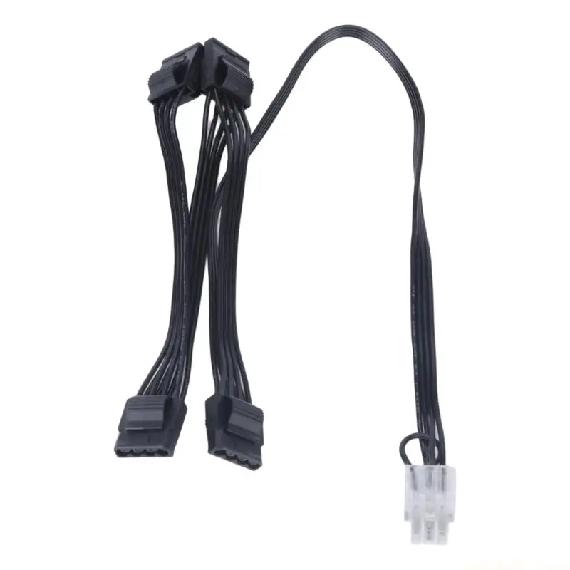 6Pin Series Modular Cable to 4PIN D Type Power Supply Connector Perfect for LEADEX G650