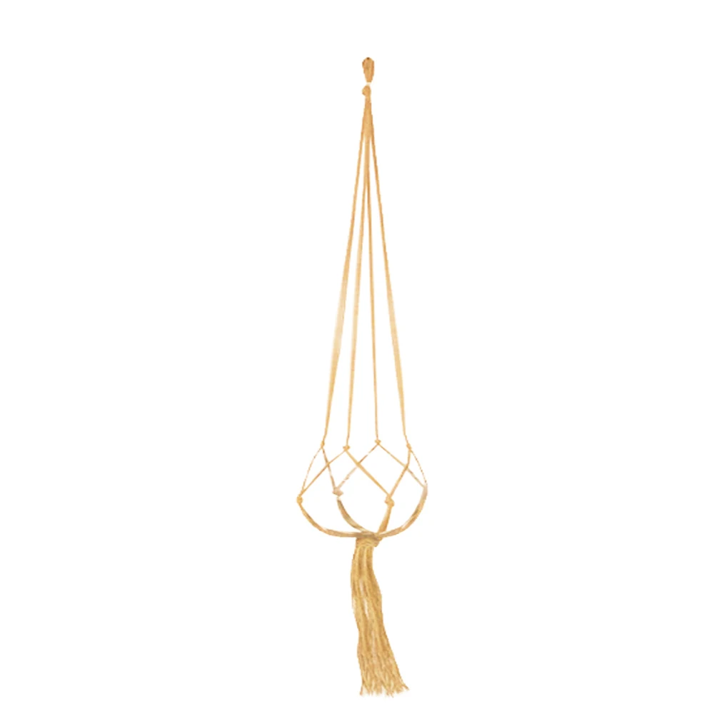 

Vintage Hanging Lifting Plant Hanger Basket Rope Home Garden Flowerpot Holder