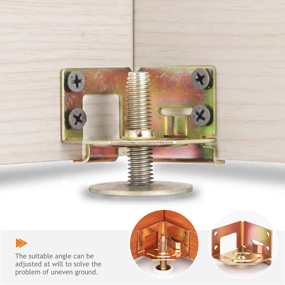 

4Pcs Adjustable Leveling Feet Heavy Duty Furniture Levelers with Swivel Design for Cabinets Benches Shelves Worktops Table Leg