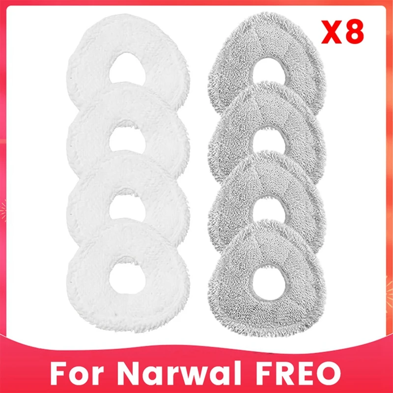 A44F-แผ่นผ้าซับสําหรับ Narwal FREO เครื่องดูดฝุ่นหุ่นยนต์เปลี่ยนผ้าซับล้างทําความสะอาดได้