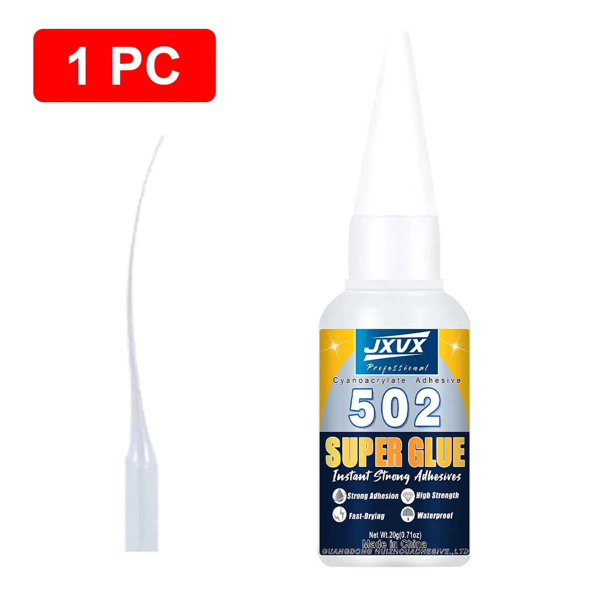 Colle transparente Jxvx-20G pour la réparation du plastique, colle plastique à réparation rapide, colle instantanée folle pour la liaison du plastique, Lego, modèles, jouets, impression 3D, artisanat