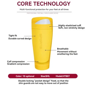 Loogdeel 1 pair soccer shin youths 10 MAIN CANELER SALES - №5