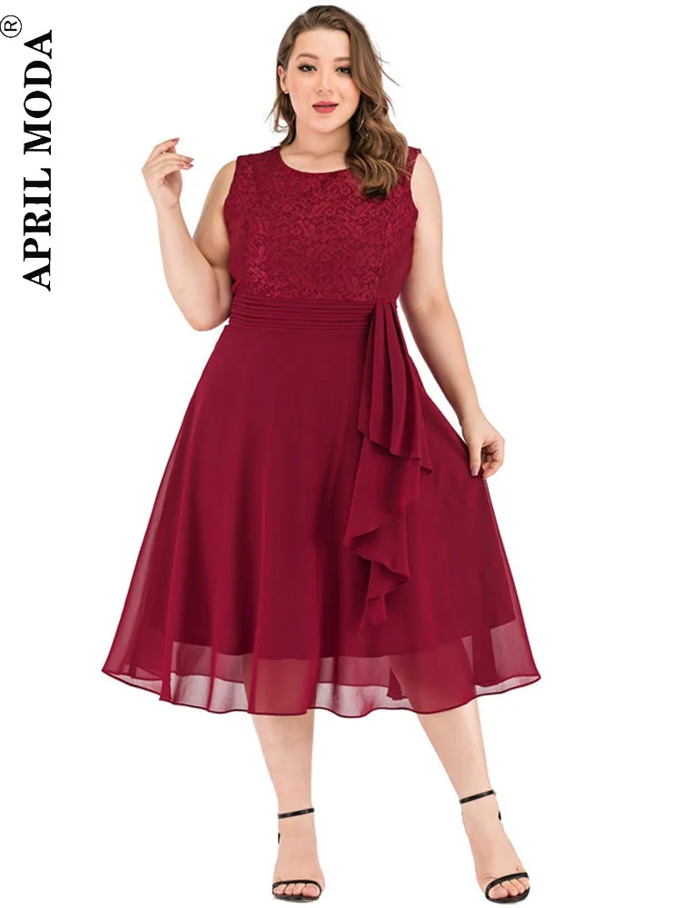 Vestido Vintage de gasa para mujer, de estilo francés traje de fiesta, elegante e informal, ajustado, sólido, para otoño, 2024, 4XL, 3XL