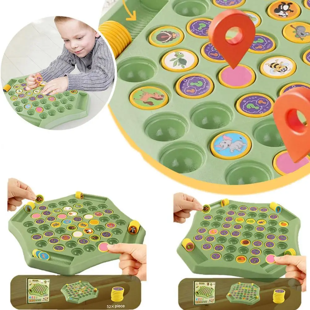 

Fun Memory Flip Chess Game Toys Party Parent-child Interaction Desktop Games Children Logical Thinking Memory Chain Chess