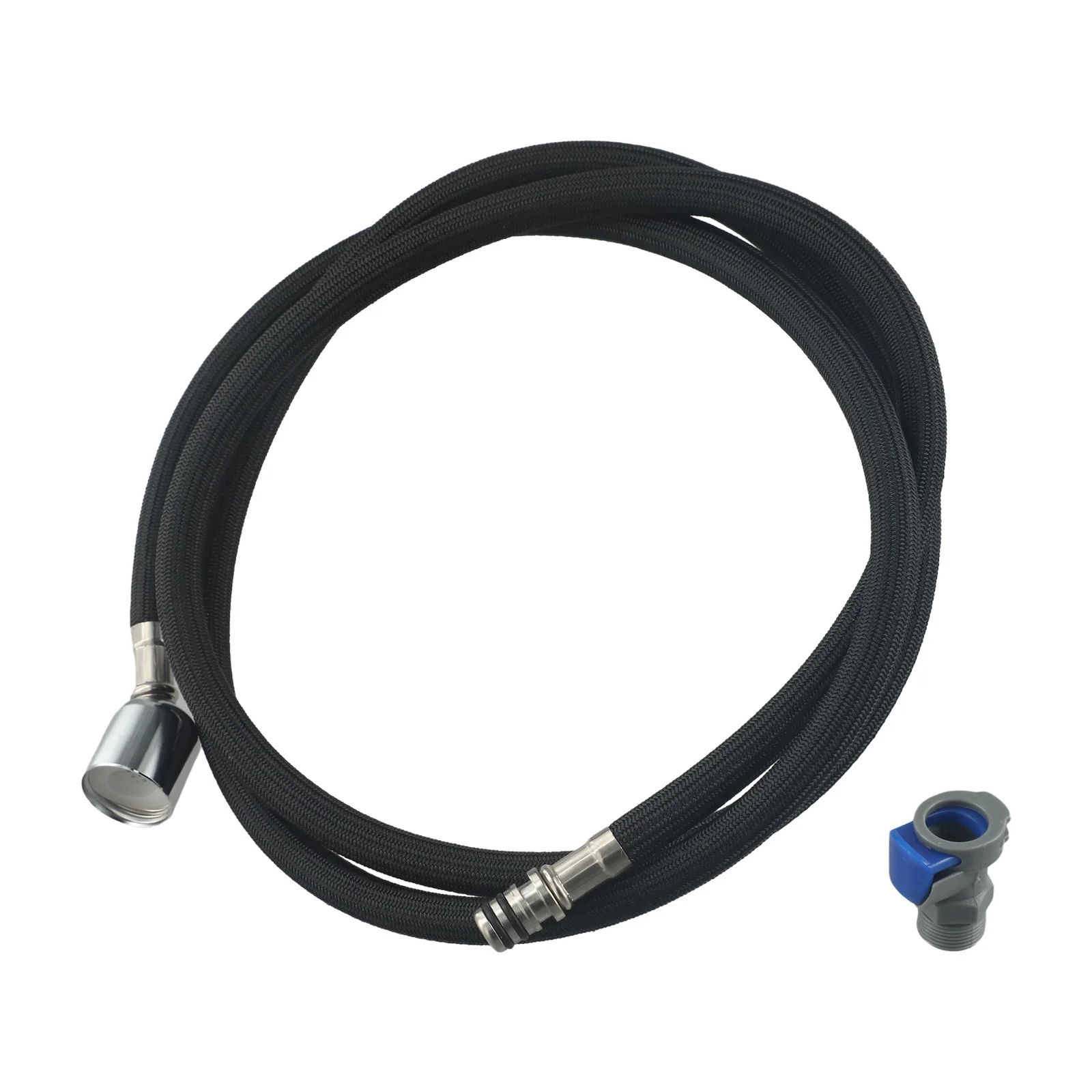 The Perfect Companion for Your Sink A Sturdy Nylon Braided Shower Hose Measuring at an Impressive Length of 1 5 Meters