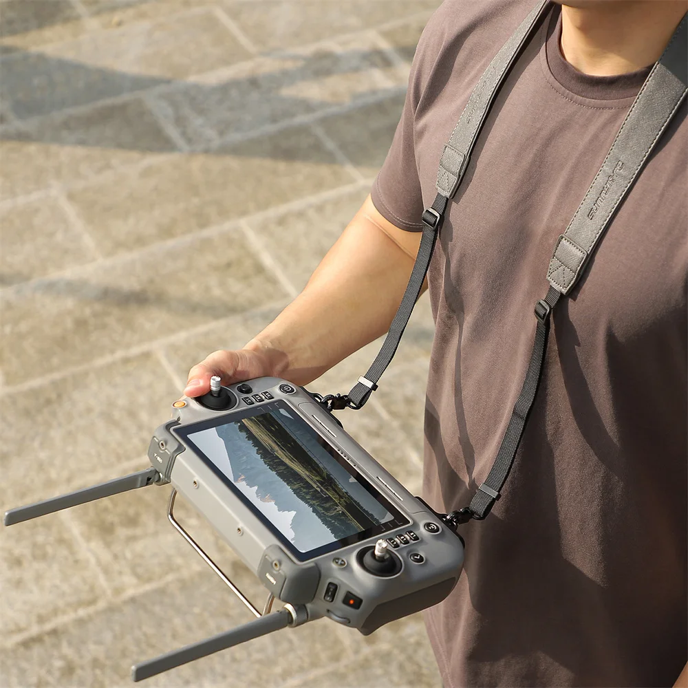 Sunnylife تحكم عن بعد الحبل حزام الرقبة مع خطاف مشبك ثابت ل DJI RC PLUS 2/1 ل Matrice 4 سلسلة ملحقات طائرة بدون طيار