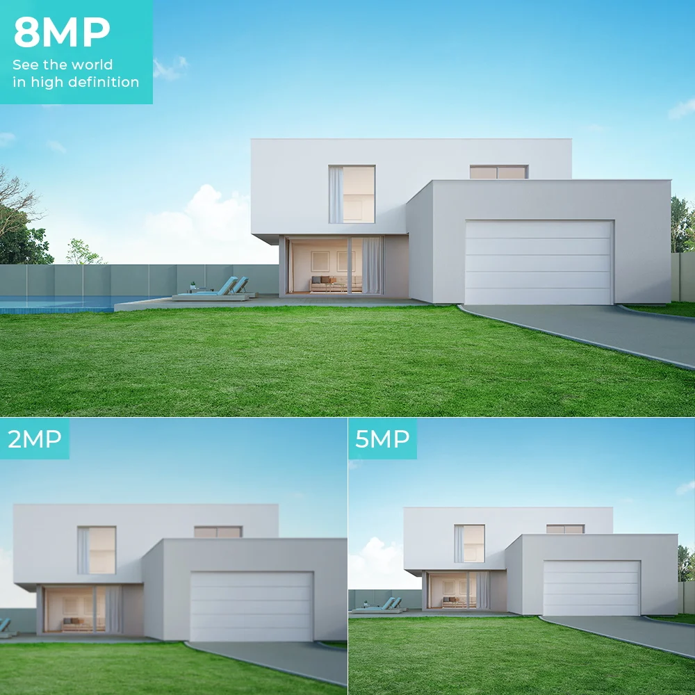 8MP 4K PTZ PoE Sicherheitskamera Wasserdicht 5X Optional Zoom 2,8-12mm Weitwinkel CCTV Kamera Metall Nachtsicht Überwachung CAM – Detail 5