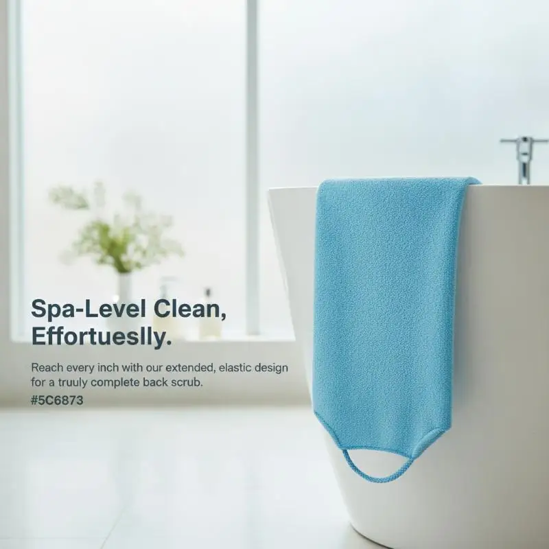 1 Stück Peeling-Badetuch, Dehnbarer Ganzkörper-Waschlappen, Super Saugfähiges Handtuch, Badezimmerzubehör – Detail 22