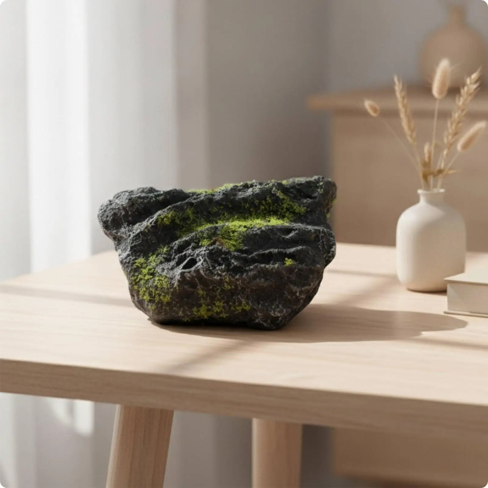 Artificial Lichen Rocks Looking Artificial Boulder Authentic-Looking Stone