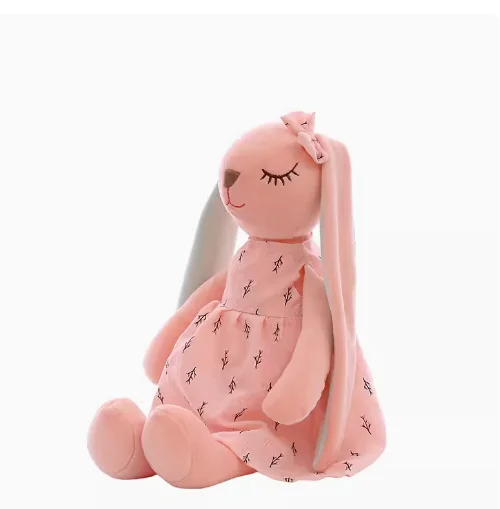 Brinquedos De Pelúcia De Coelho Orelha Longa Kawaii, boneca de pelúcia macia, lindo presente de aniversário, 35cm-55cm