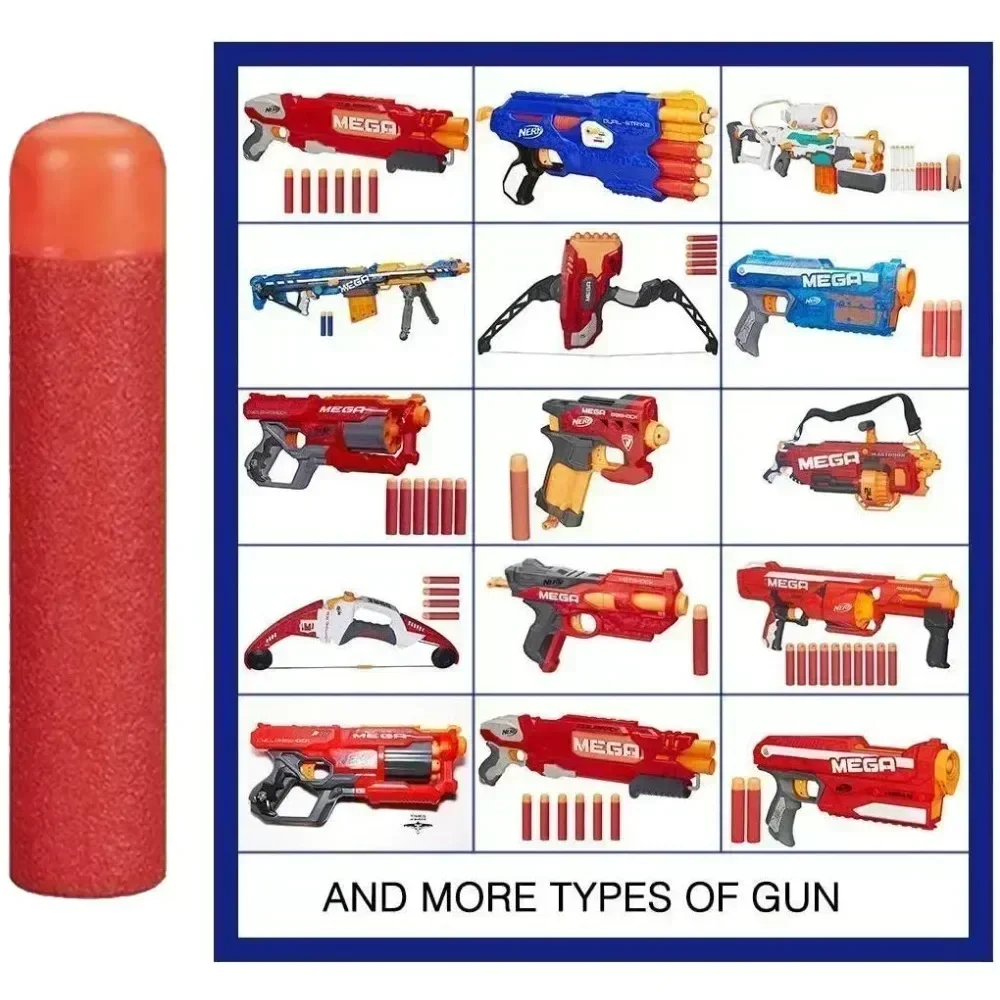 

120 Pack Refill Darts 9.5cm Foam Blaster Refill Bullets Compatible For Mega Guns Foam Toy Darts For Kids Birthday Gift