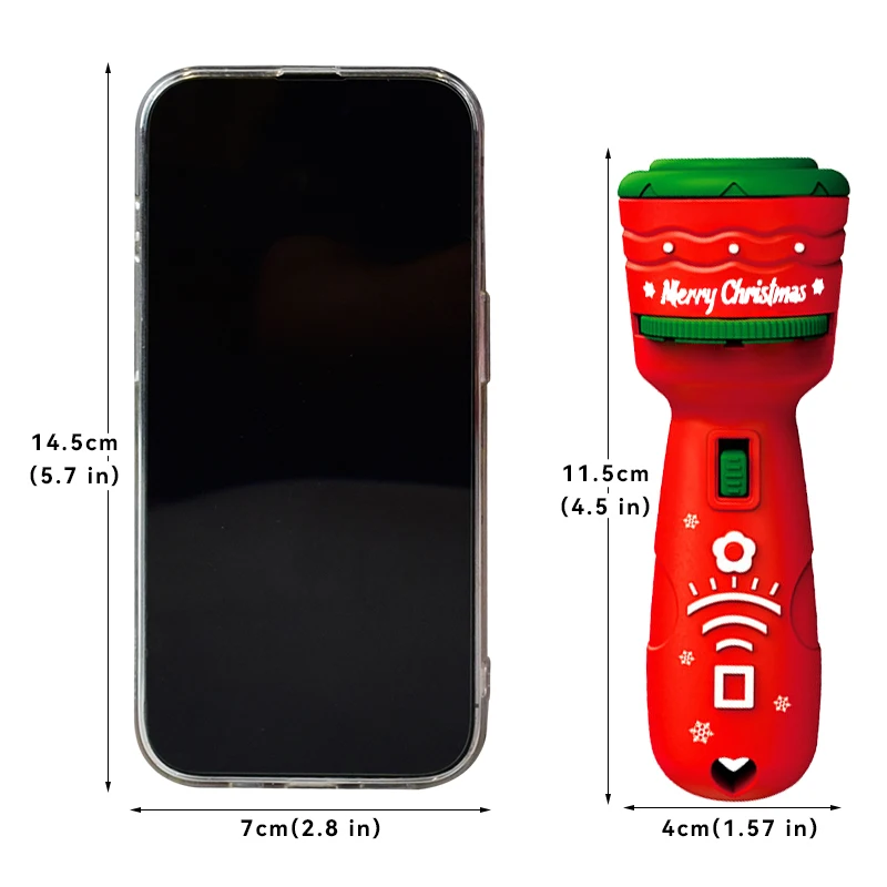 أطفال العارض مصباح يدوي لعبة الإضاءة المعرفية الكرتون عيد الميلاد نمط متعة العارض الأطفال صبي فتاة هدية