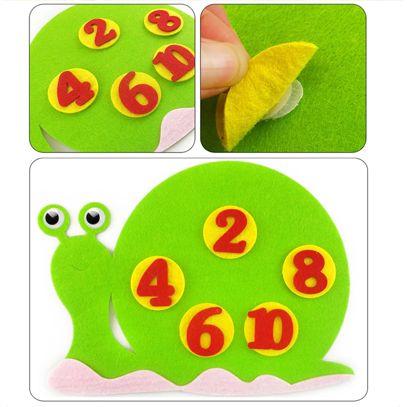 Counting Game Felt Non-woven School Classroom Rewards Teaching Incentive Supplies Handmade Crafts Addition Subtraction TMZ