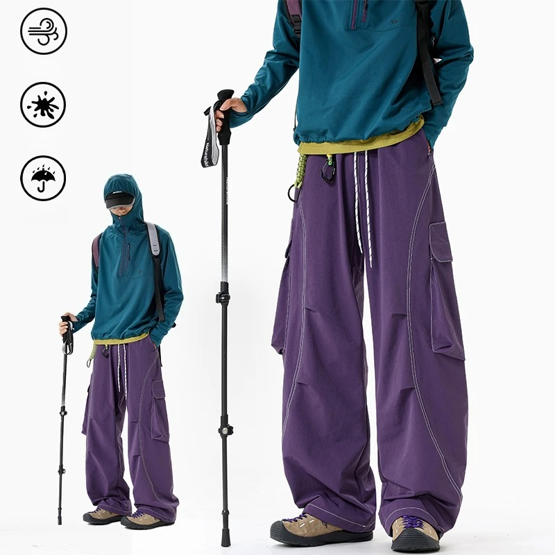 

​Trail-Ready Tech Flex Pants: Windproof | Water-Repellent | Big Pockets | Adjustable Fit Outdoor Camping Work Pants M-5XL