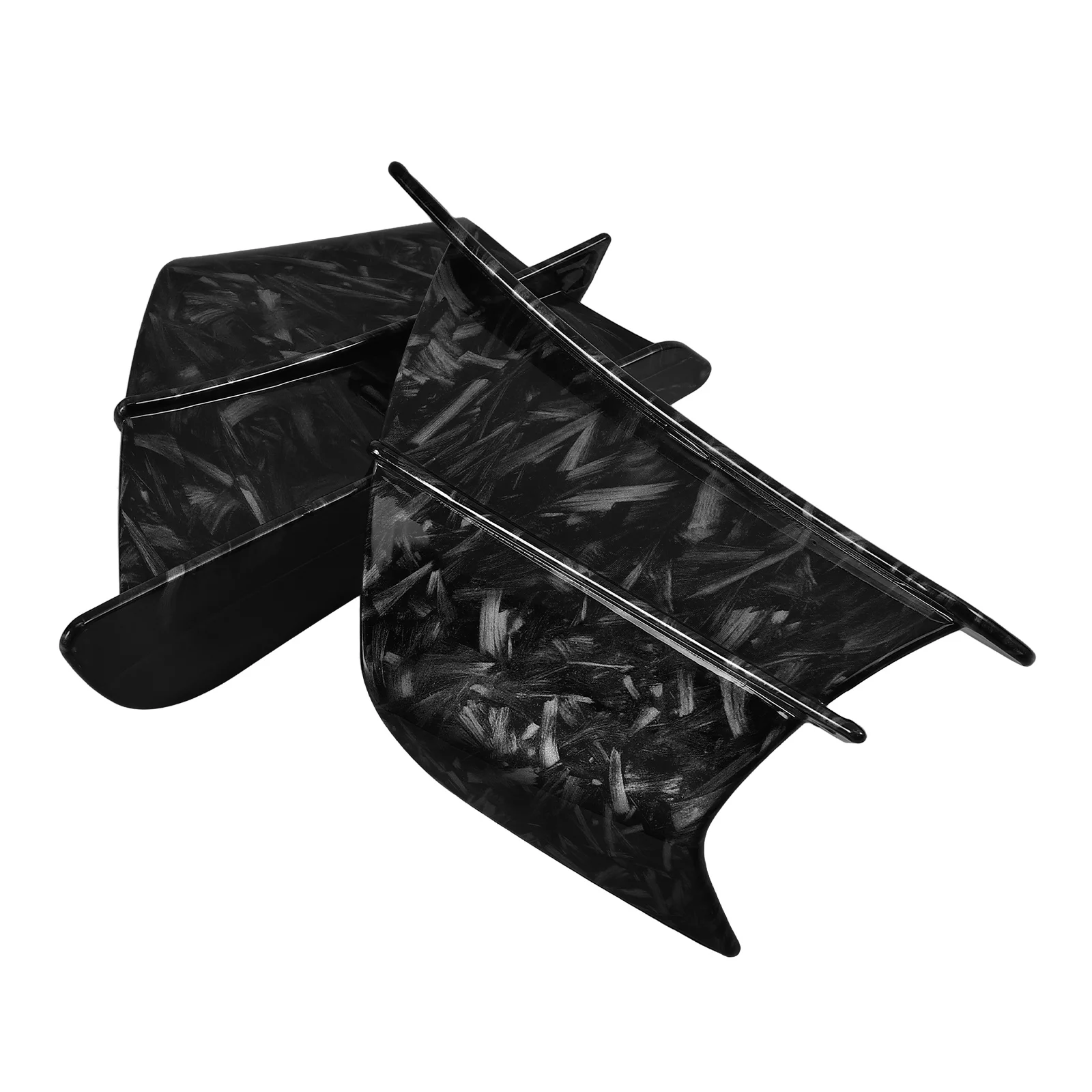 

2pcs Carbon Fiber Spoiler Winglets Styling Side Baffles for Motorbike Lightweight Wide Compatibility 3D Printed