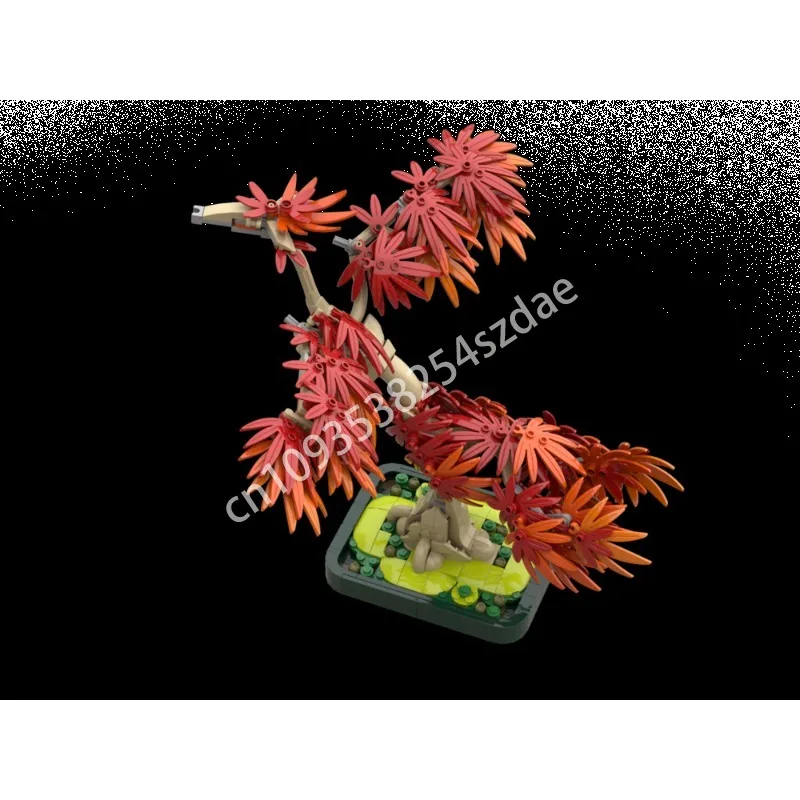 409ピース MOC 日本の紅葉鳳凰 組み立てブロック STEM教育 問題解決 モデル クリスマス おもちゃ ギフト 組み立て玩具