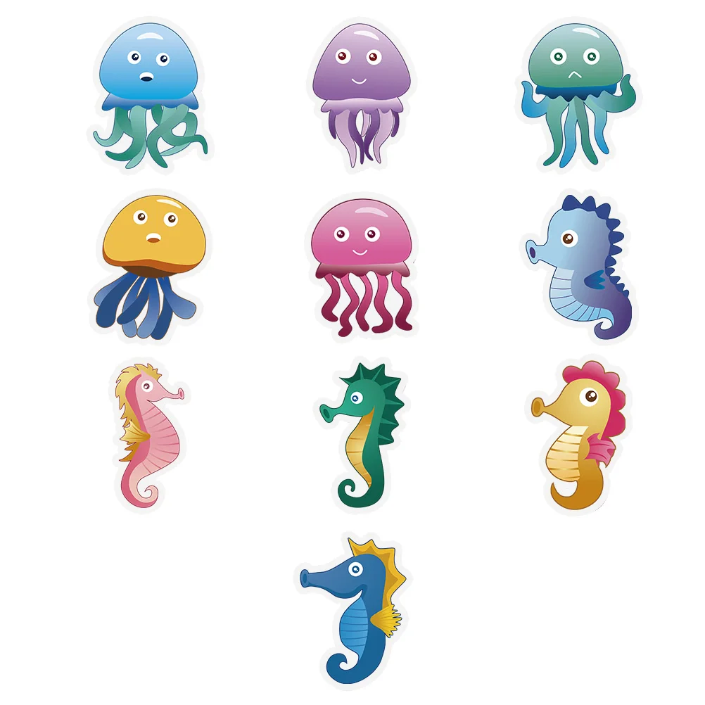 

10pcs Anti Slip Decorative Stickers Bathroom Tub Kids Shape Non Residue Waterproof PVC Bathtub Floor Decals Smooth Surface Dry