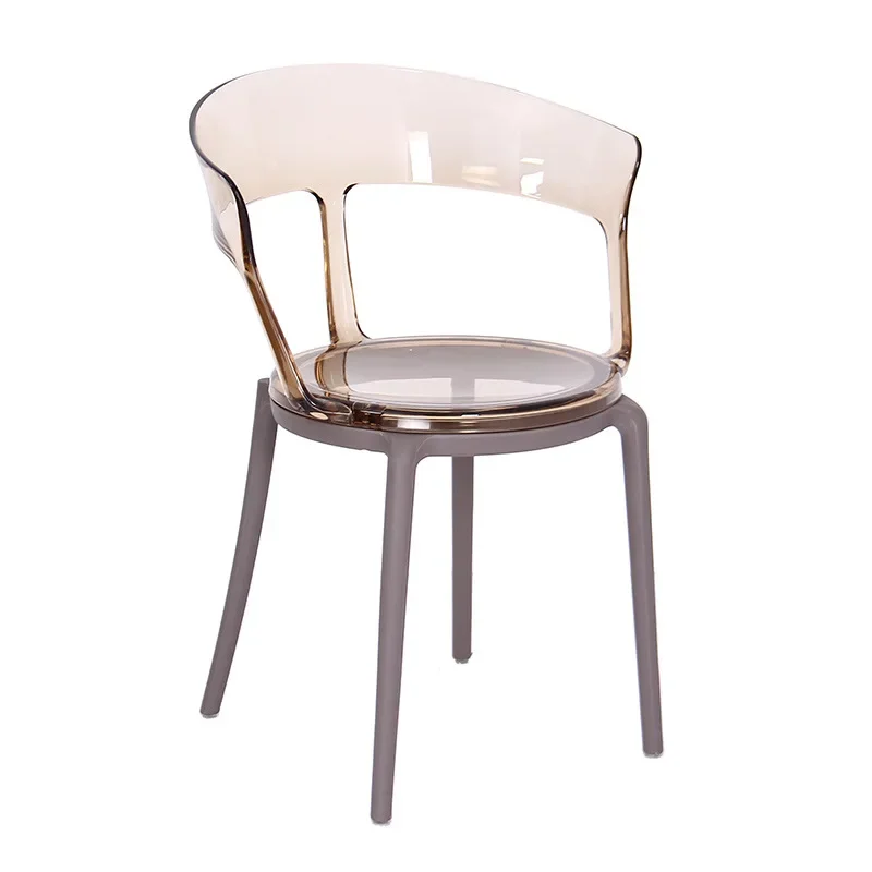 

Modern simple all-plastic outdoor leisure chair, small household dining chair, personalized creative coffee restaurant