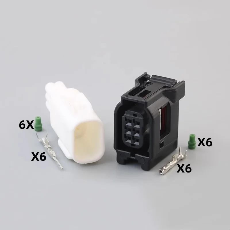 6 Pin Car Reversing Radar Probe Connector plug socket 6189-1142 6189-7042 6188-0706 90980-12382 For Toyota RAV4 Corolla Sumitomo