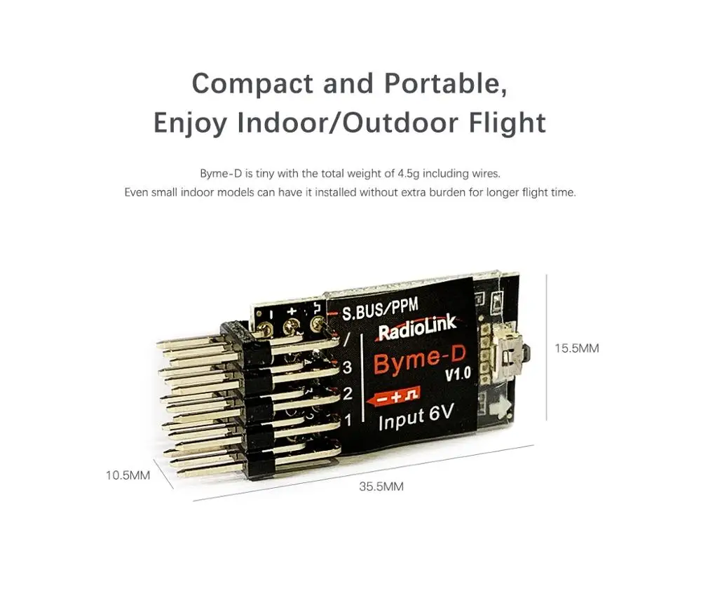 Radiolink Byme-A Byme-D Fixed Wing Flight Control For Aircraft