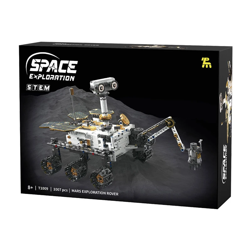 IN STOCK T1009 MOC Electric Mars Exploration Rover Building Blocks Assembling Bricks Model Toys for Boys Christmas Gift Set