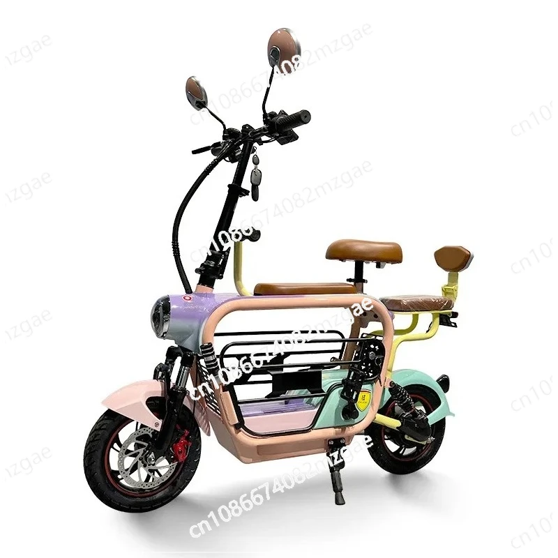 

48V15AH Lithium Battery Electric Bike Mini Parent-Child Scooter Pet Electric Bicycle Mother-Child Battery E Bike 전기 자전거