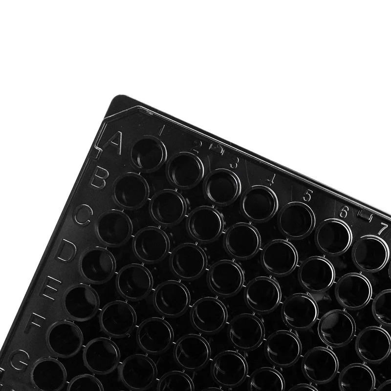 LABSELECT 96-Well Cell Culture Plate, Black Plate and Black Bottom, 11516