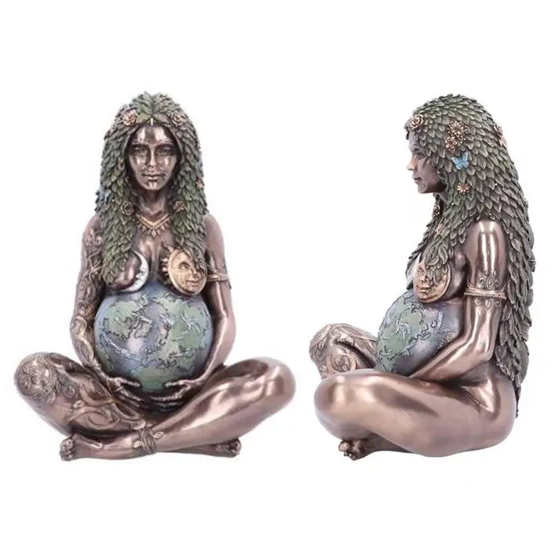 

Earth Mother Statue Resin Decorative Ornaments Millyear Gaia Craftwork Goddess of the Earth Home Decorations Synthetic Resin