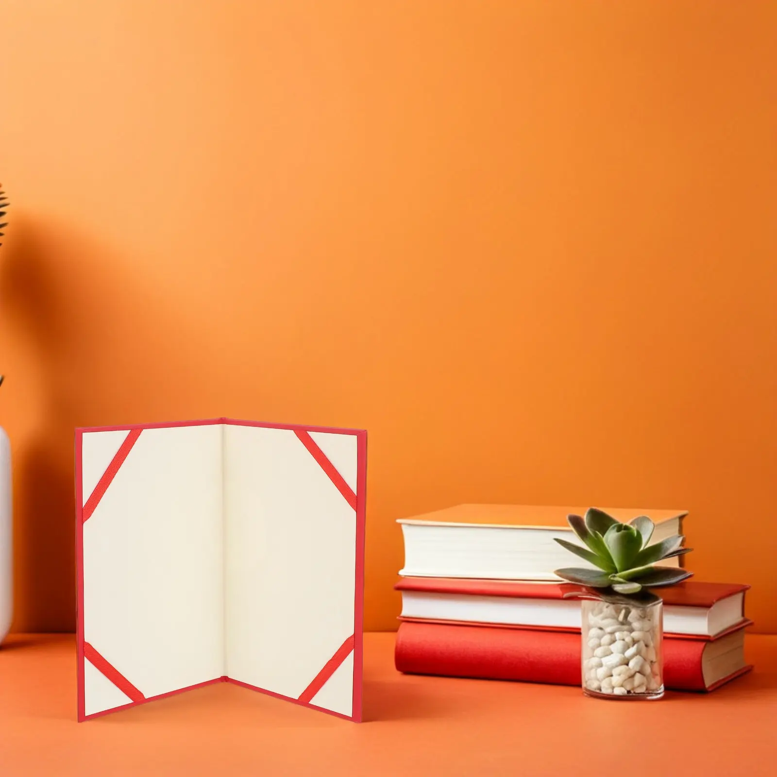 

5Pcs Solid Color Blank A5 Certificate Holders Red Diploma Covers for Graduation Ceremony Professional Paper Award Folder