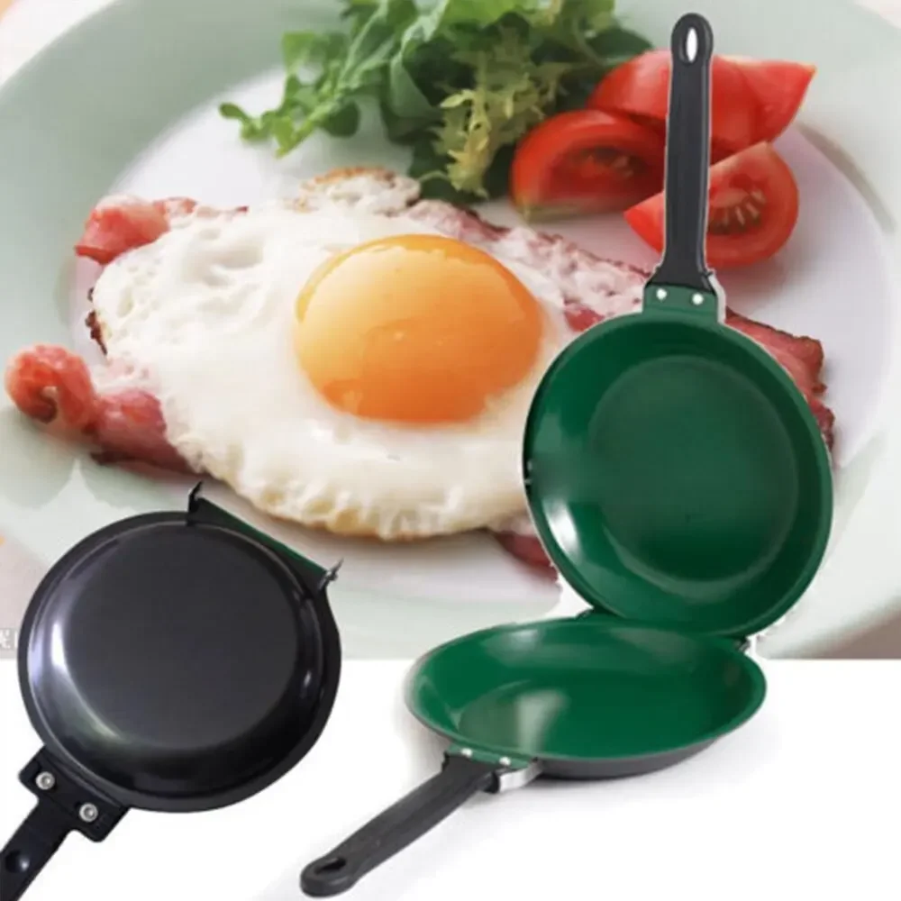 Double Sided Pancake Pan Frying Pot Non-stick Cookware for Kitchen Omelet Steak Ham Pans Kitchen Stove Utensils Cooking Pot