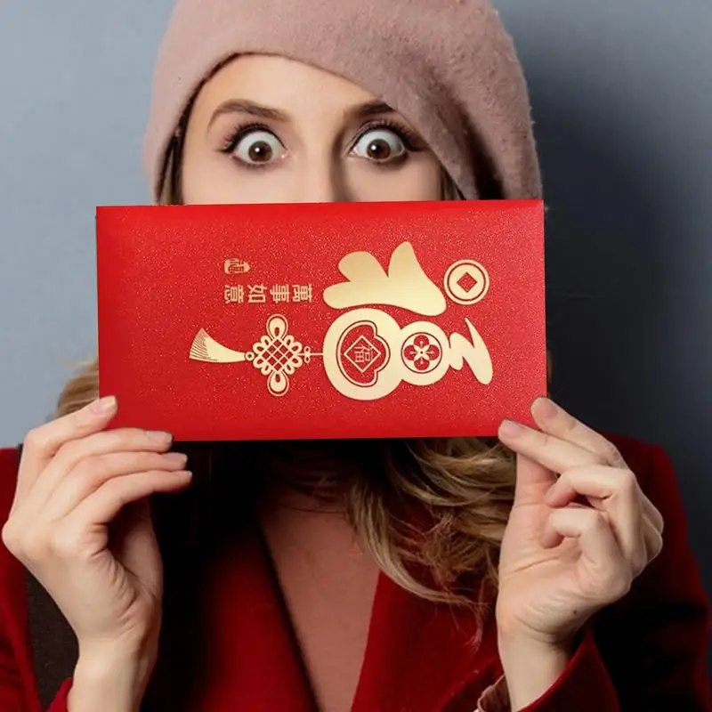 2025 New Year Red Packet Cartoon Gold Foil Year of the Snake Red Packet 5PCS Large Red Envelope Packets Hong Bao for Spring - Image 4