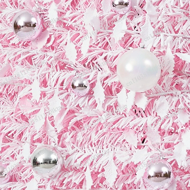 Folding Christmas Luminous LED Pink Christmas  Encrypted Telescopic 180cm Decorative Tree Ornament
