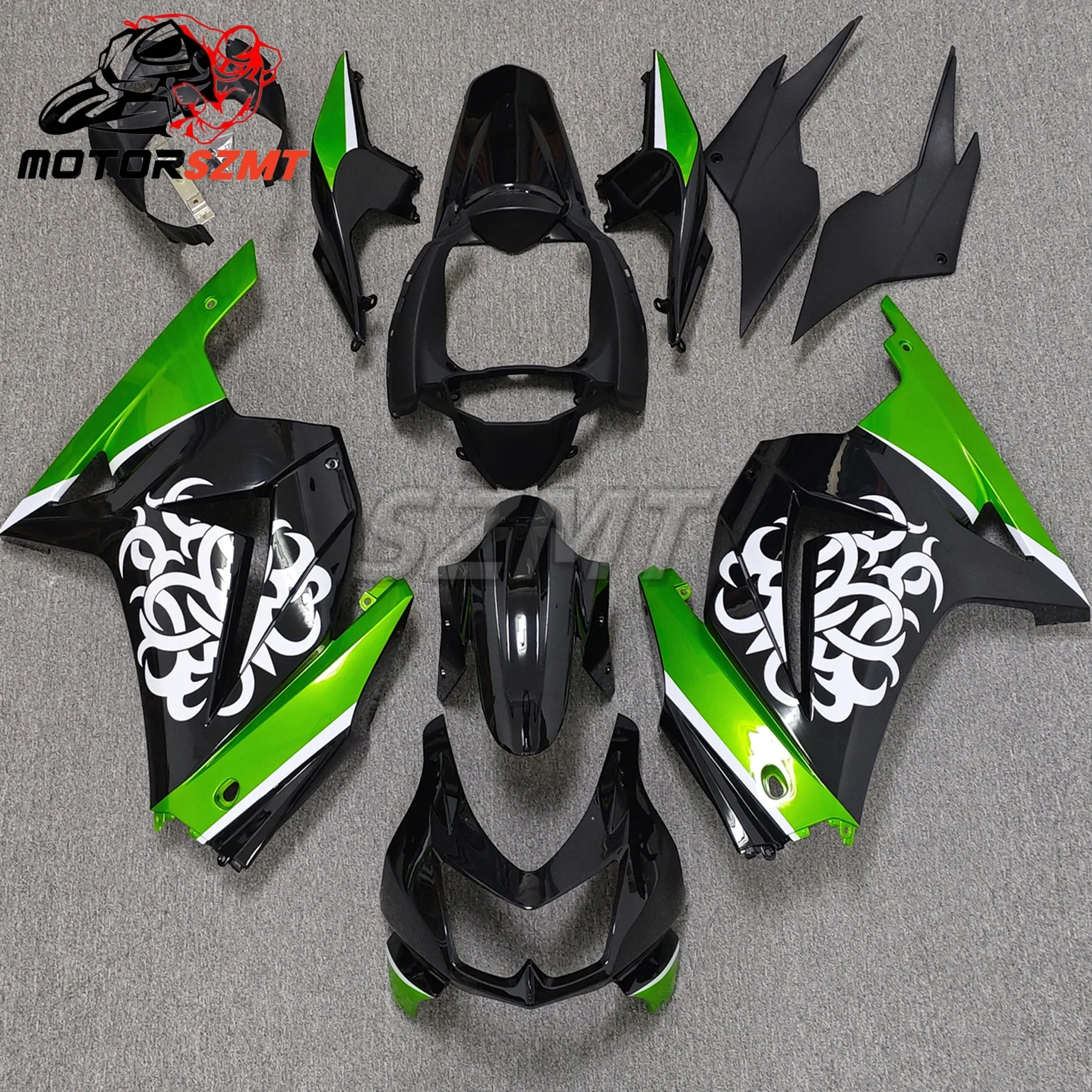 Green Black Motorcycle For KAWASAKI ZX250  2008 2009 and 2008-2012 EX250 2010 2011 2012 Ninja 250 Bodywork Fairing