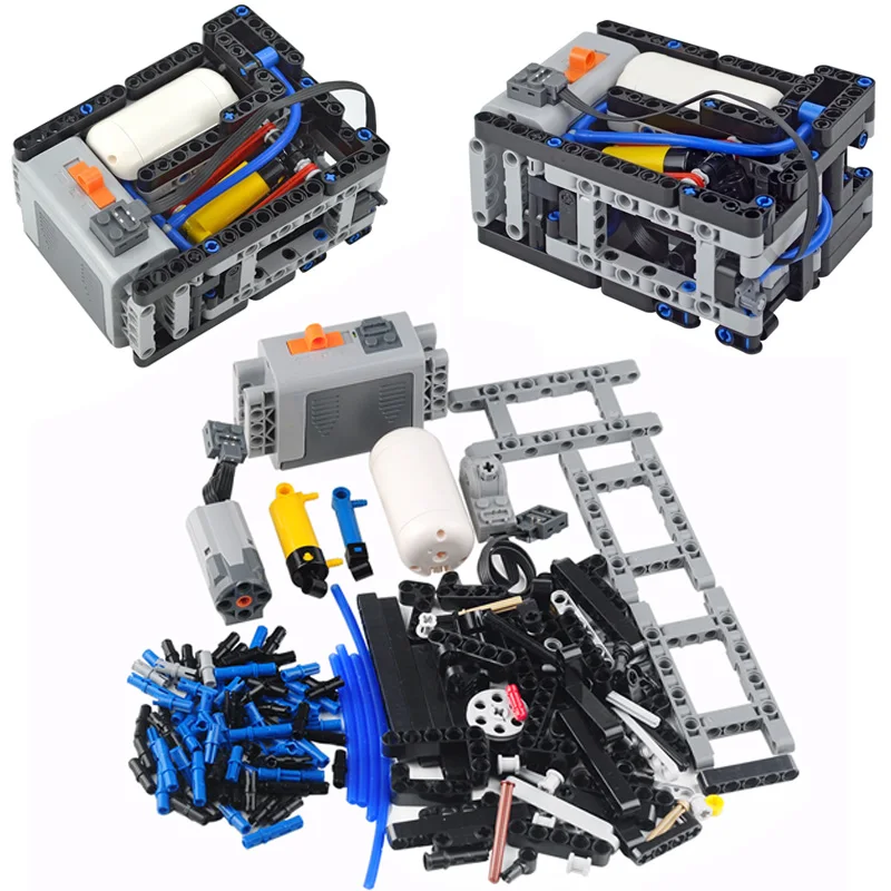 

Технология, пневматика, автоматический компрессор, строительные блоки, сборка, модель головоломки, игрушки с двигателем/пневматические кирпичи Airtank, подарки