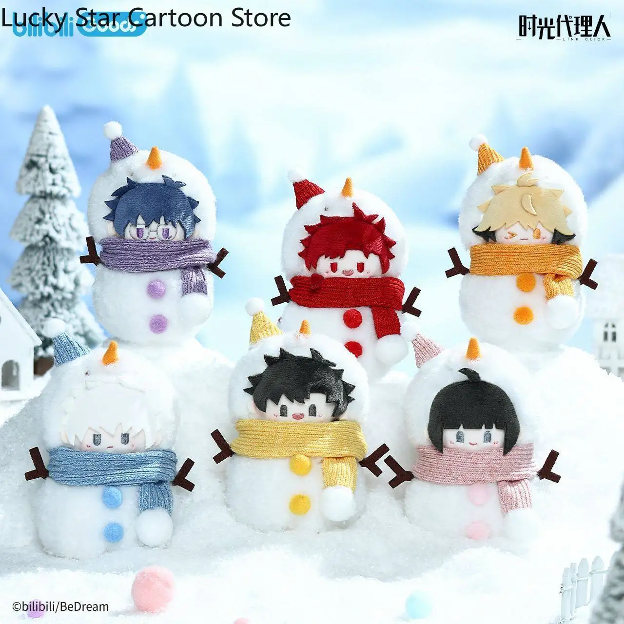 

Официальная игра Link Click, зимняя серия Lucas Charles Vein Xavier Felix Snowman, аниме-брелок, подвеска, украшение, рождественский подарок