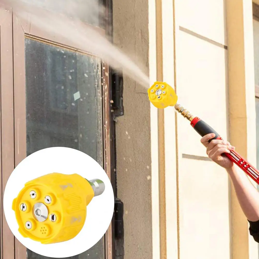 

Nozzle Tip 6-in-1 High Pressure Washer Nozzle Set with Quick Change Over Spray Tip 1/4 Quick Connect Adjustable for Versatile