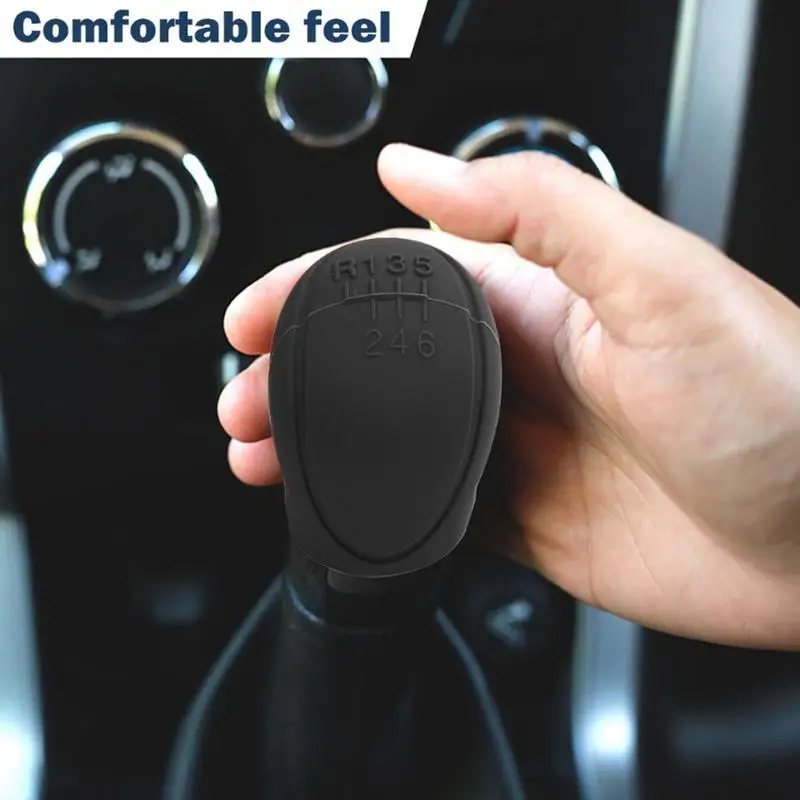 Silicone Gear Shift Cover Non Slip Car Manual Stick Shift Knob Cover Protector Soft Elastic Anti Skid Automotive Manual Stick