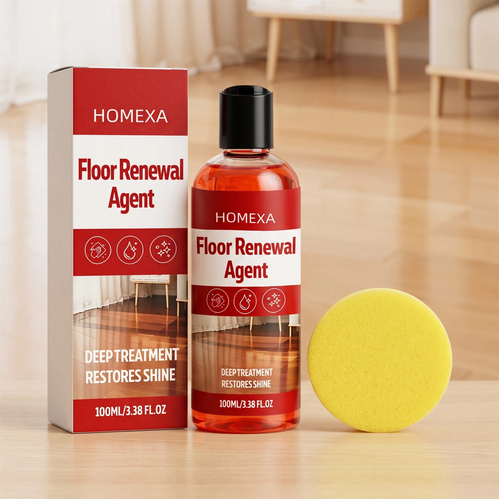 Professional Wood Restorer High Gloss Floor Polish Deep Cleaning For Grease Grime Greasy Kitchen Tile Surfaces Bathroom Floor