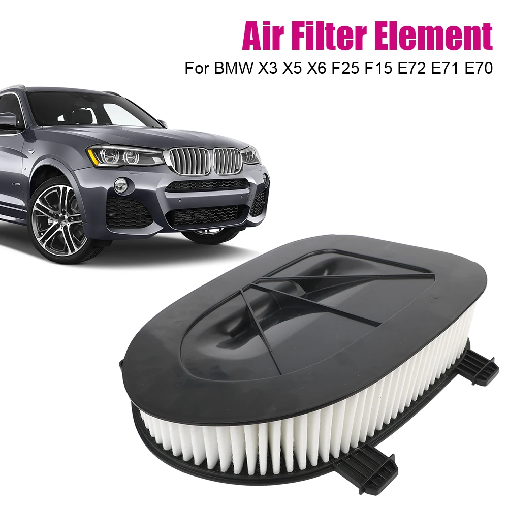 Air Filter 2.0-3.0L For BMW X3 X5 X6 F25 F15 E72 E71 E70 High Quality OEM 13717811026 Car Air Filter Element