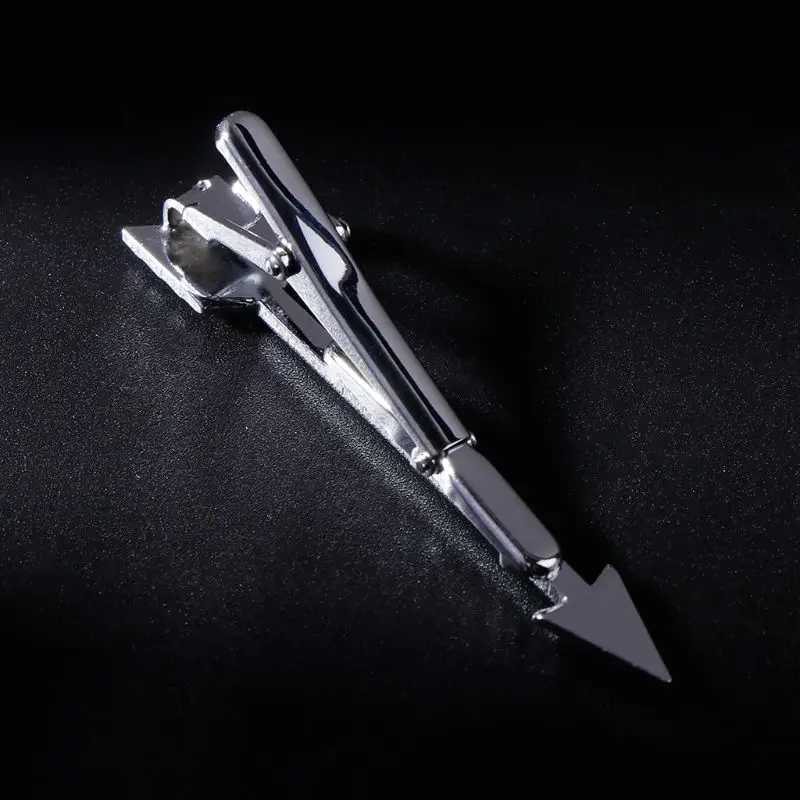 Fashion Jewelry Tie Decoration Metal Arrow Design Tie Clip Shirt Fitting Charms Brooch for Men Gentleman Ties Pin Wedding Gift