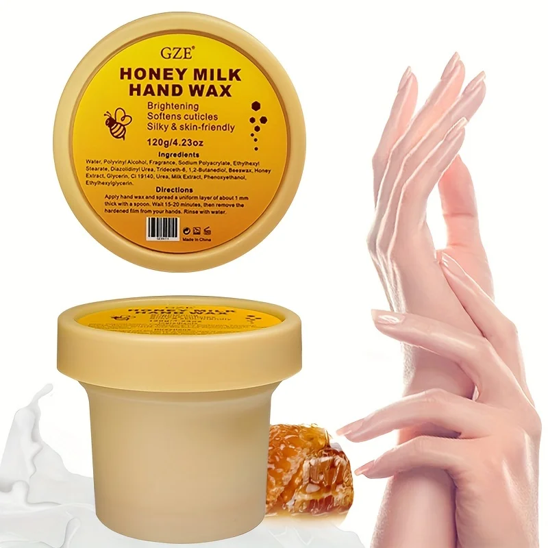 GZE maschera per le mani latte miele Peel Off cera per le mani idratante idratante nutriente esfoliante pellicola per le mani cura delle mani