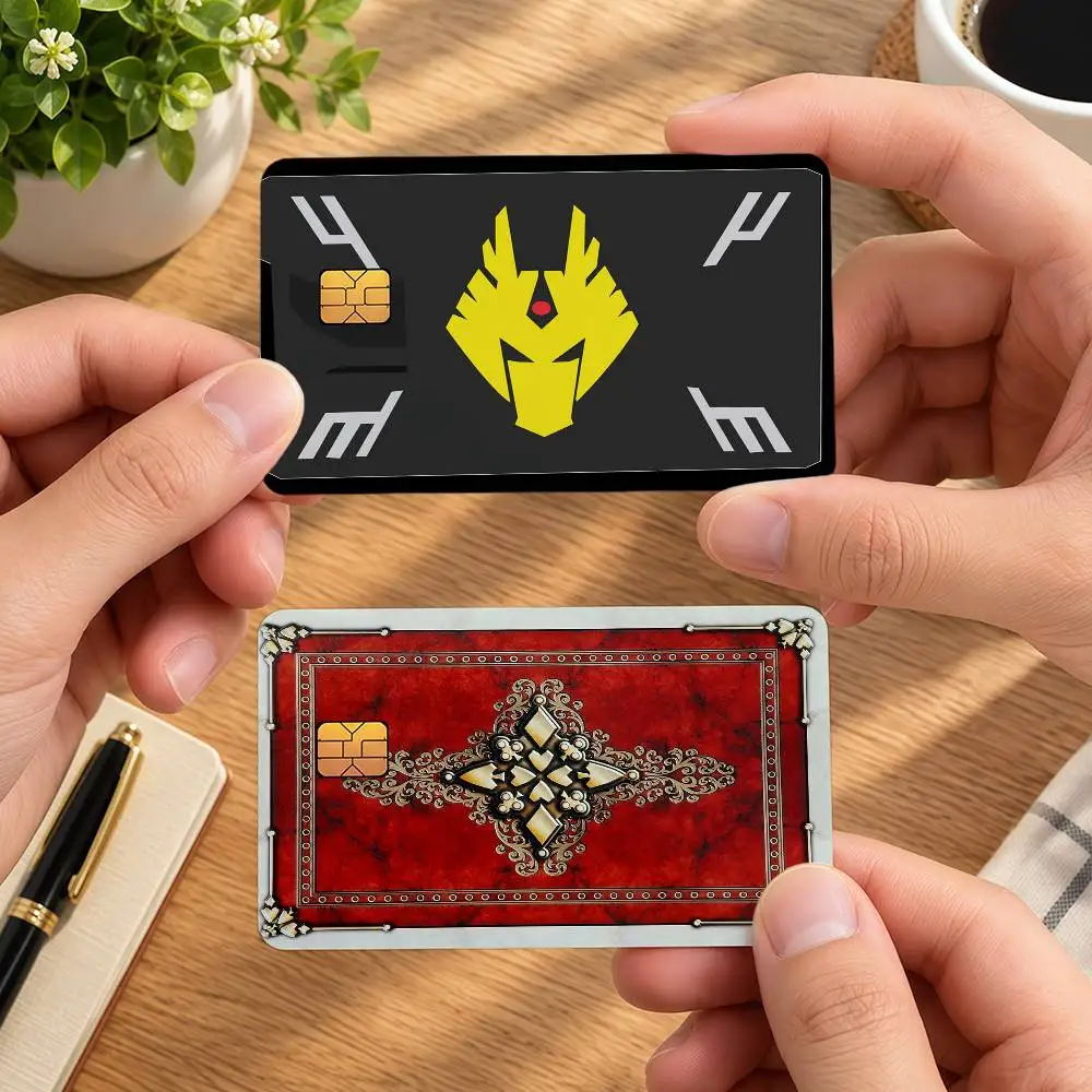 K-Kamen R-Rider Classic Anime Decorative Protective Stickers For Bank Debit Cards Bus And Metro Credit Cards Stickers