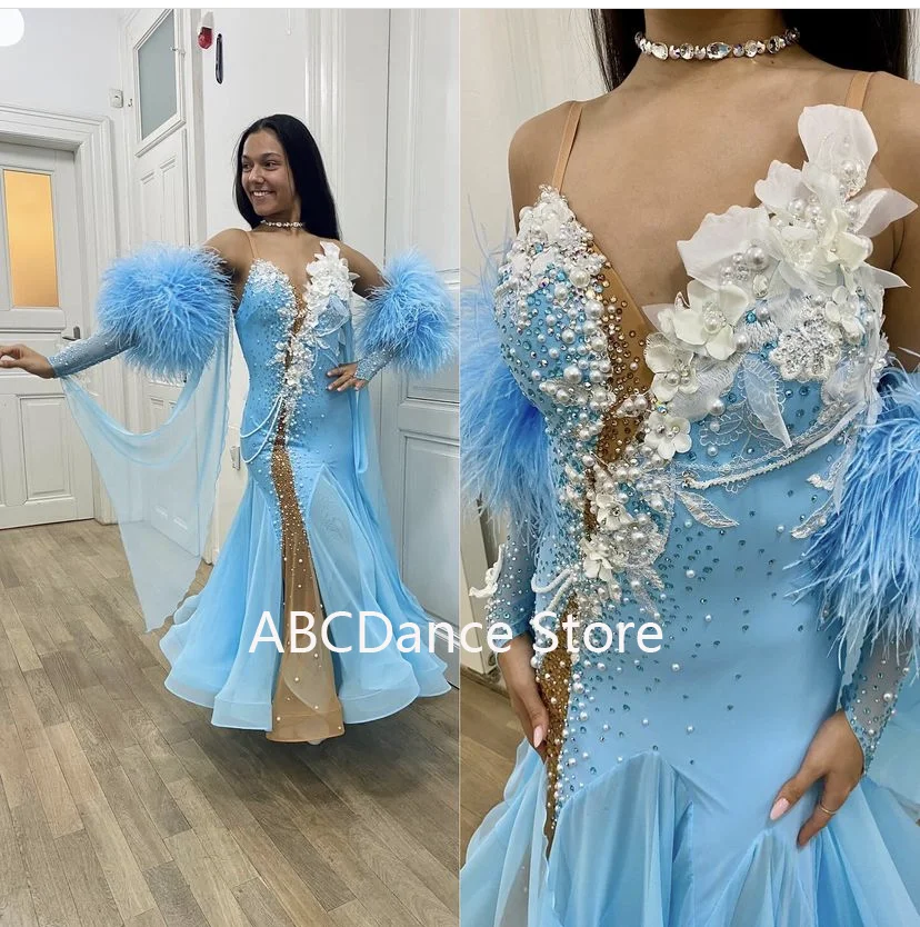 Women ballroom dance dress Standard Dance Dress ballroom dress for Competition modern dance Costume  ABCDance Store