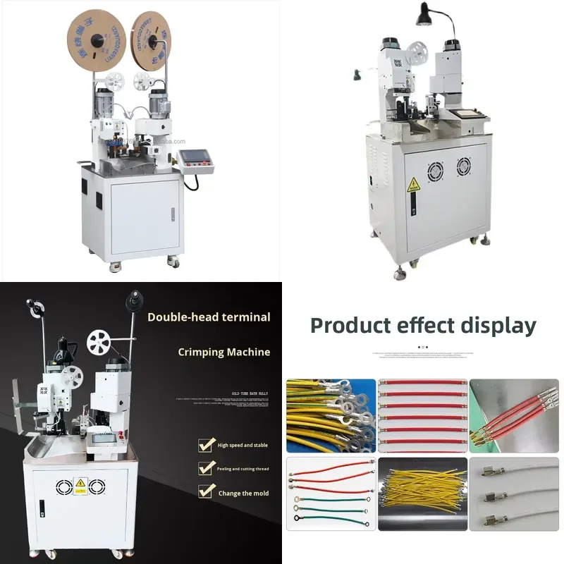 AP01 XinFeiXiang XFX-ST Double-Head Full-Automatic Terminal Crimping Machine with Crimping Function 220V for Cable Making
