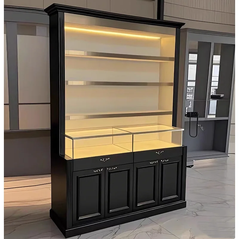 custom.Luxurious Makeup and Skincare Product Display Cabinet, Perfume Store Display Shelf, Beauty Salon Display Cabinet, Custom