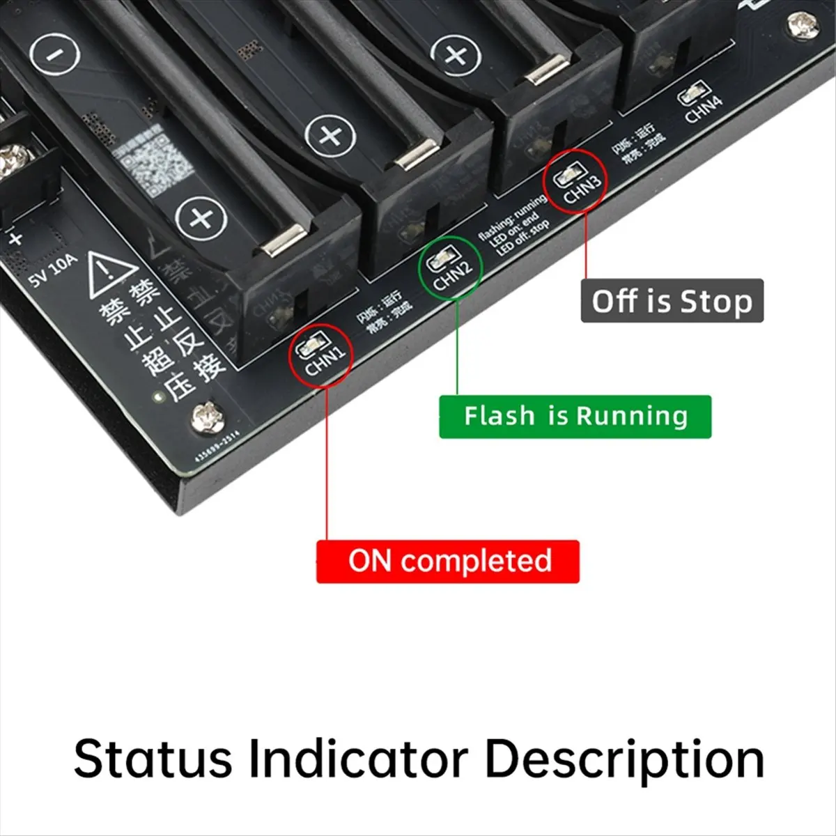 A10R New 8 Channels 18650 Lithium Battery Capacity Tester Module MAh MWh Capacity Division Internal Resistance Measuring