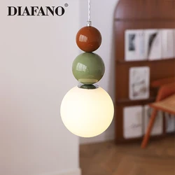 Nordic Colorful Pendant Lights Macaron Led Hang Lamp Iron Art Loft Fixture Kitchen Bar Bedside Dining Table Hotel Home Decor G9