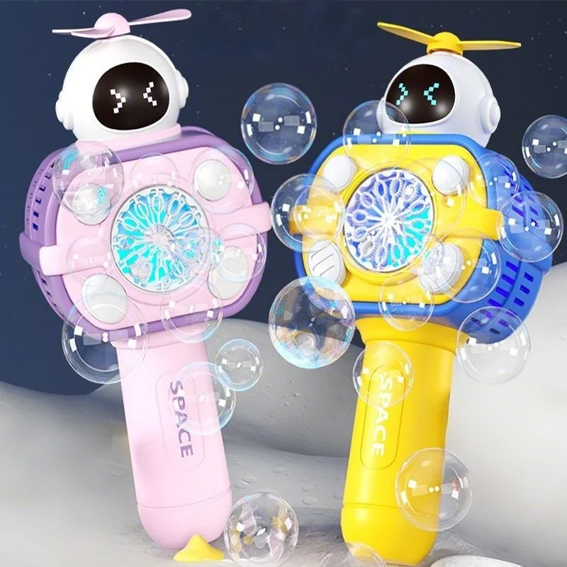 Automatische Ruimte Bubble Gun Elektrische Handheld Zeepbel Blower Machine Outdoor Strand Game Party Huwelijkscadeau Kind Verjaardag Speelgoed